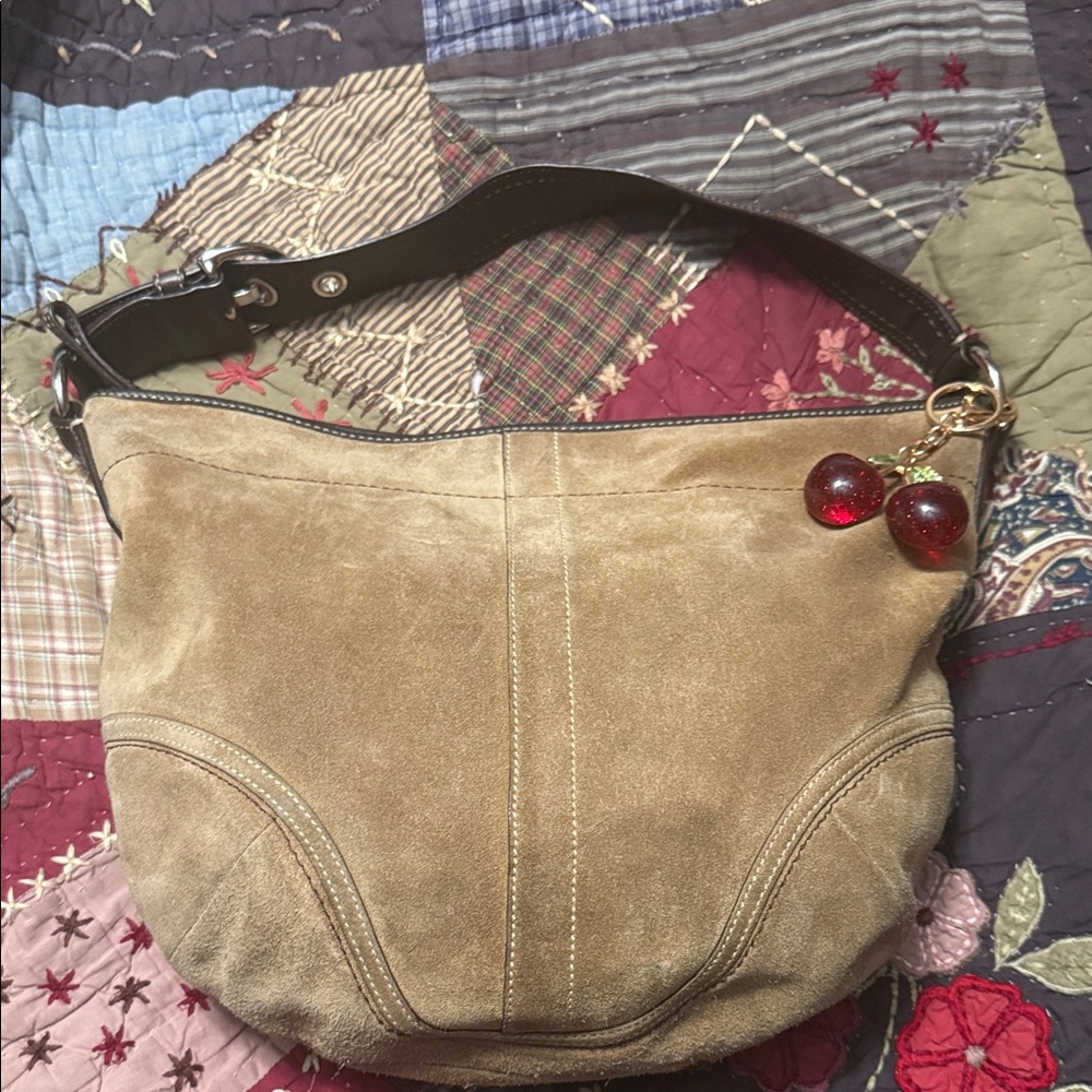Coach Suede Hobo Y2K VTG purse